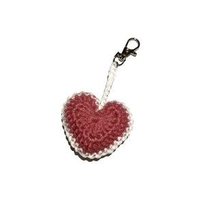 pink heart keychain