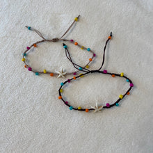 Load image into Gallery viewer, beaded starfish anklet
