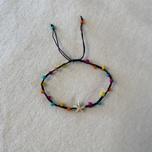 beaded starfish anklet