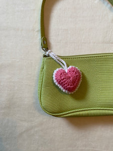 pink heart keychain