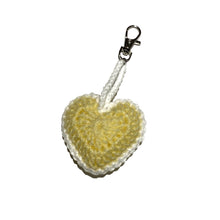 Load image into Gallery viewer, yellow heart keychain
