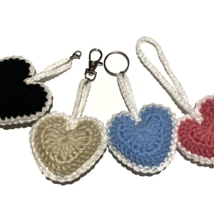 pink heart keychain