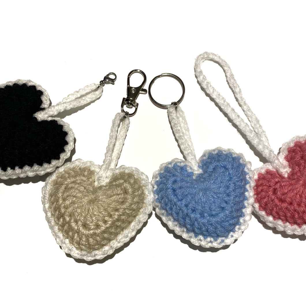 black heart keychain