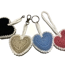 Load image into Gallery viewer, beige heart keychain
