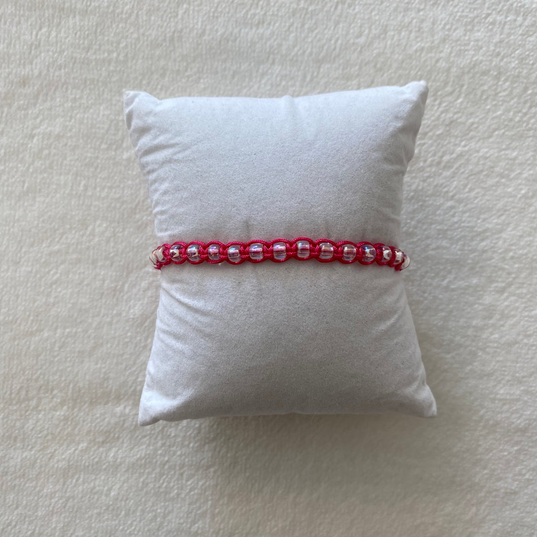 iridescent beaded bracelet