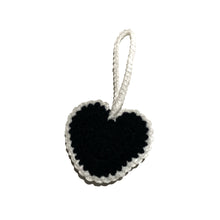 Load image into Gallery viewer, black heart keychain
