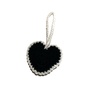 black heart keychain