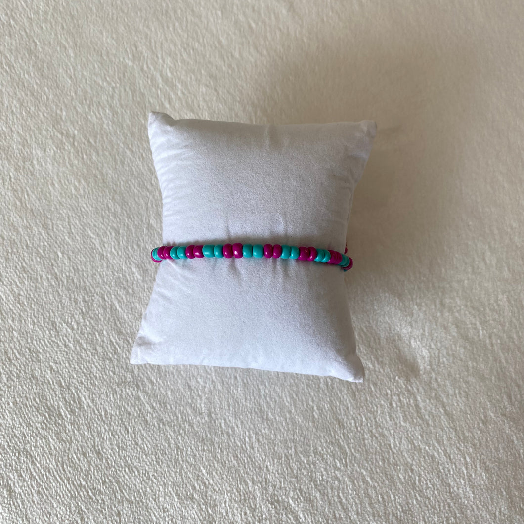 two color beaded bracelet